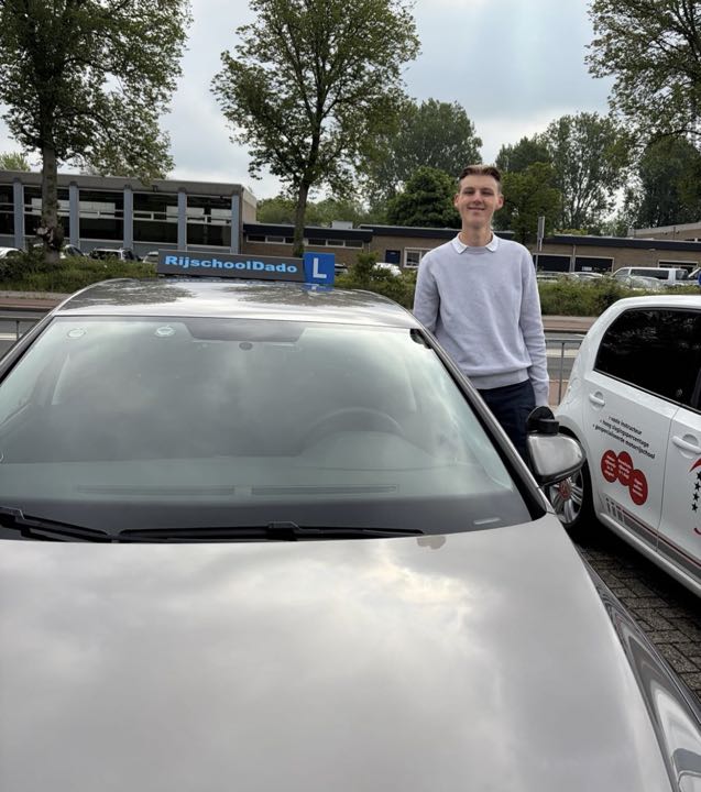 Jamie, geslaagd bij Rijschool Dado in mei 2026